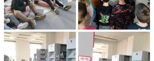 Wycieczka uczniów klasy 1a do Multibiblioteki