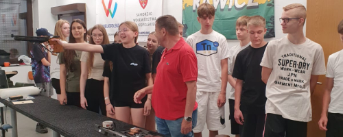 Zajęcia na strzelnicy w klubie sportowym BOCK