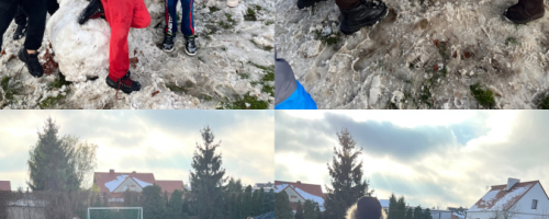 Śnieżne zabawy klasy 2d